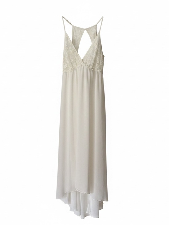 Other - Ivory Lace-Trim Long Slip Nightgown with matching robe